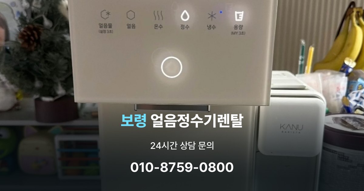 보령 얼음 정수기 렌탈 부모님 사용 편의성을 고려한 선택법