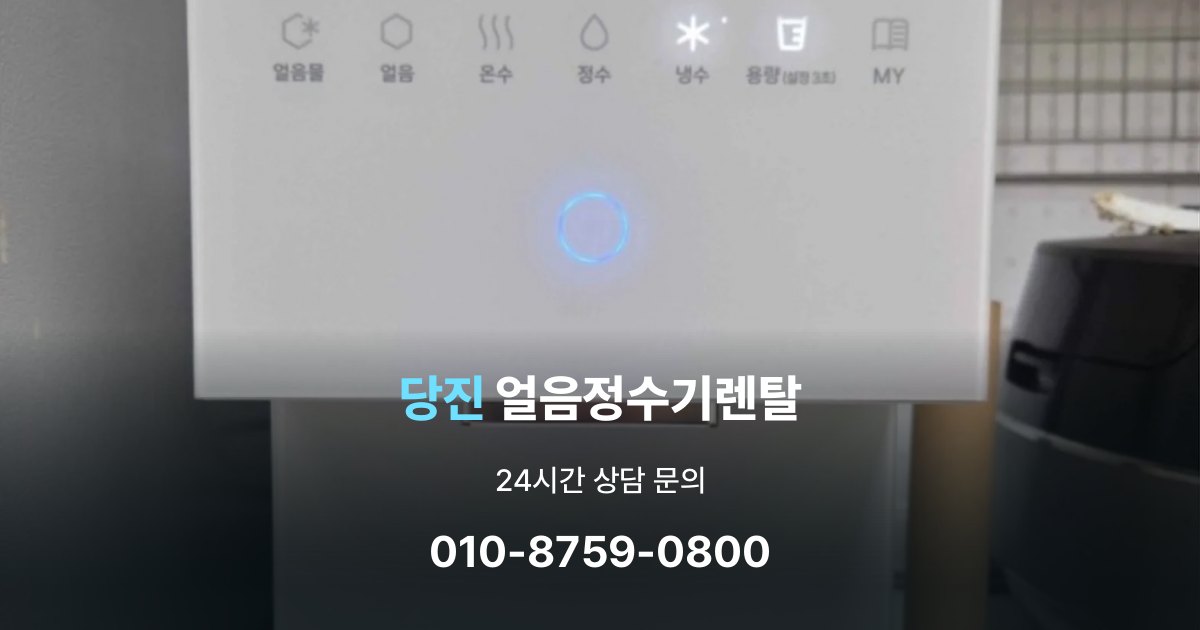 당진 얼음 정수기 렌탈 필요한 기능만 선택하는 방법